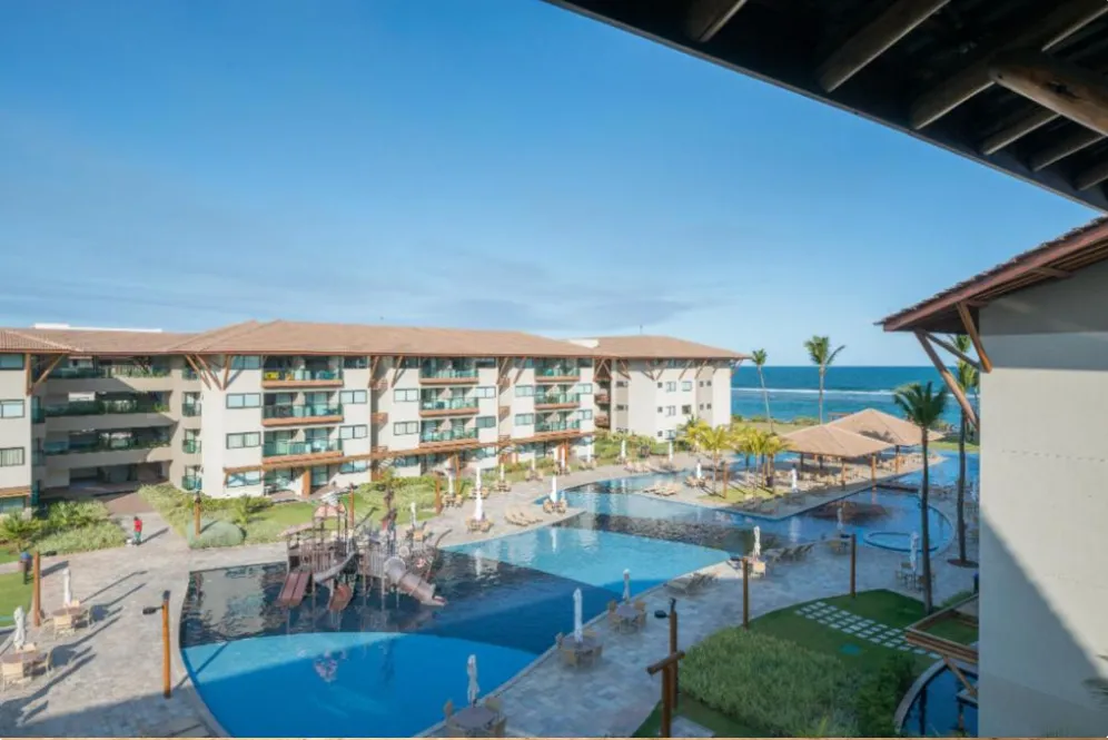 Varanda com vista para o mar em Porto de Galinhas